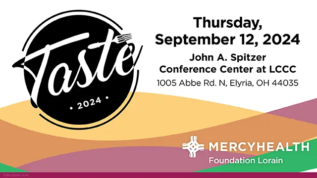 Logo for Mercy Health Foundation Lorain's annual Taste of Friendship gala.
