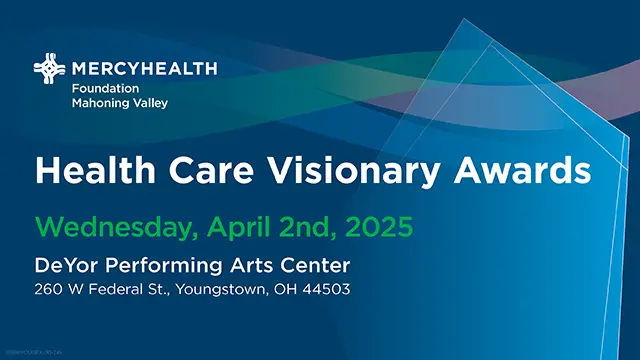 Mercy Health Mahoning Valley Foundation's 2025 Health Care Visionary Awards