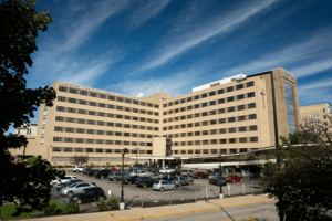The outside of St. Elizabeth Youngstown Hospital in Youngstown, OH.