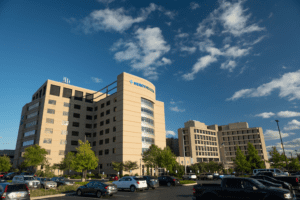 The exterior of Mercy Health St. Rita's Medical Center in Lima, OH.