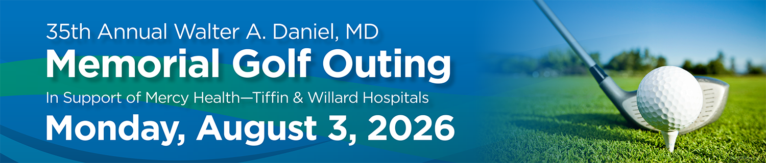 2026 Walter A Daniel, MD Memorial Golf Outing banner