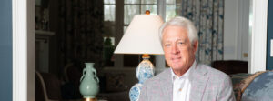 Paul Craven sitting in living room