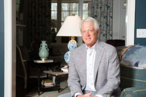 Paul Craven sitting in living room