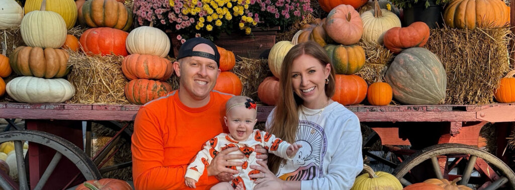 The kiedrowskis at a pumpkin patch