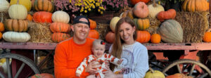 The kiedrowskis at a pumpkin patch