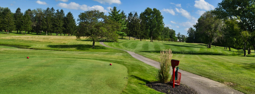 Landscape view of golf course in ohio