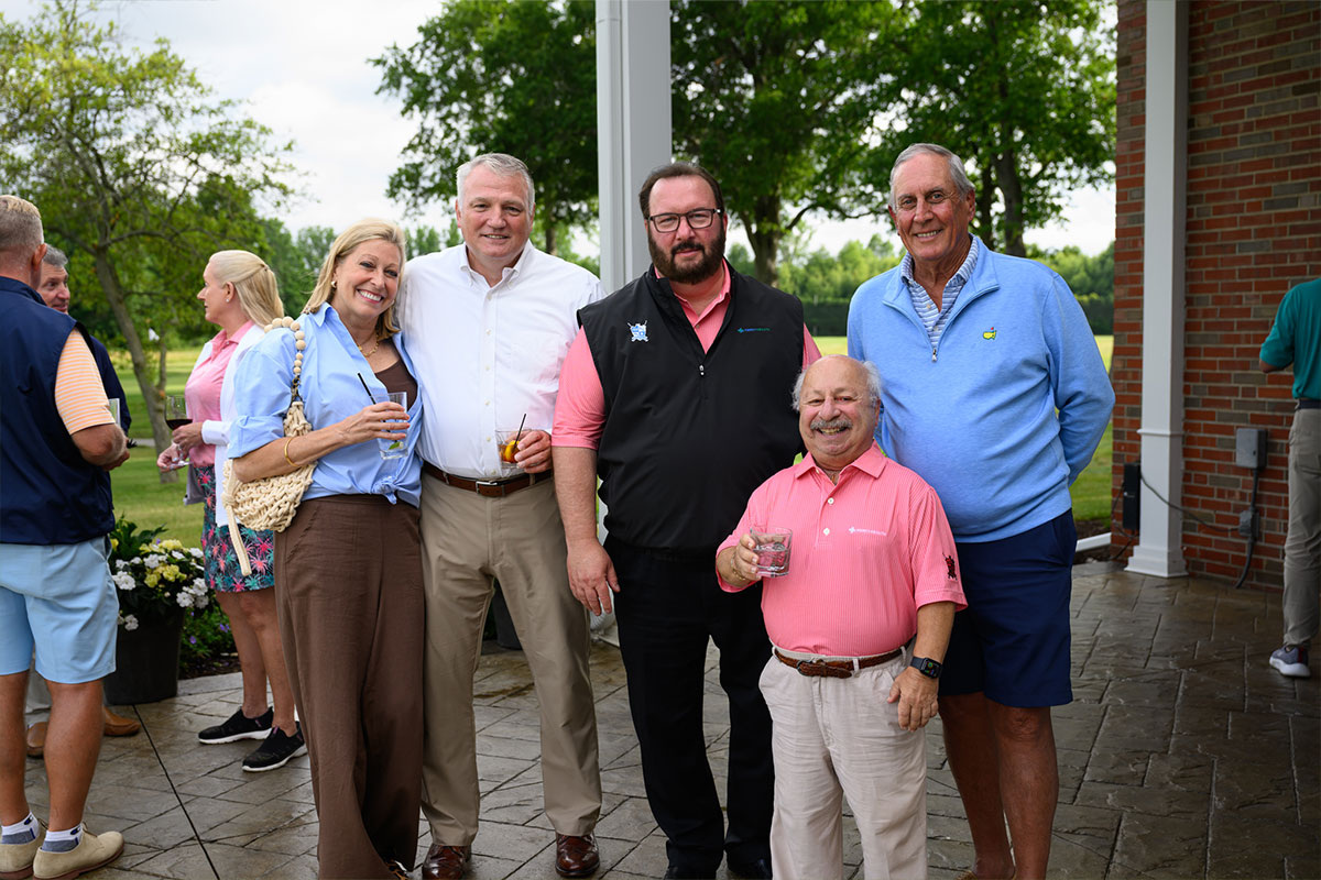 post golf classic cocktail hour attendees