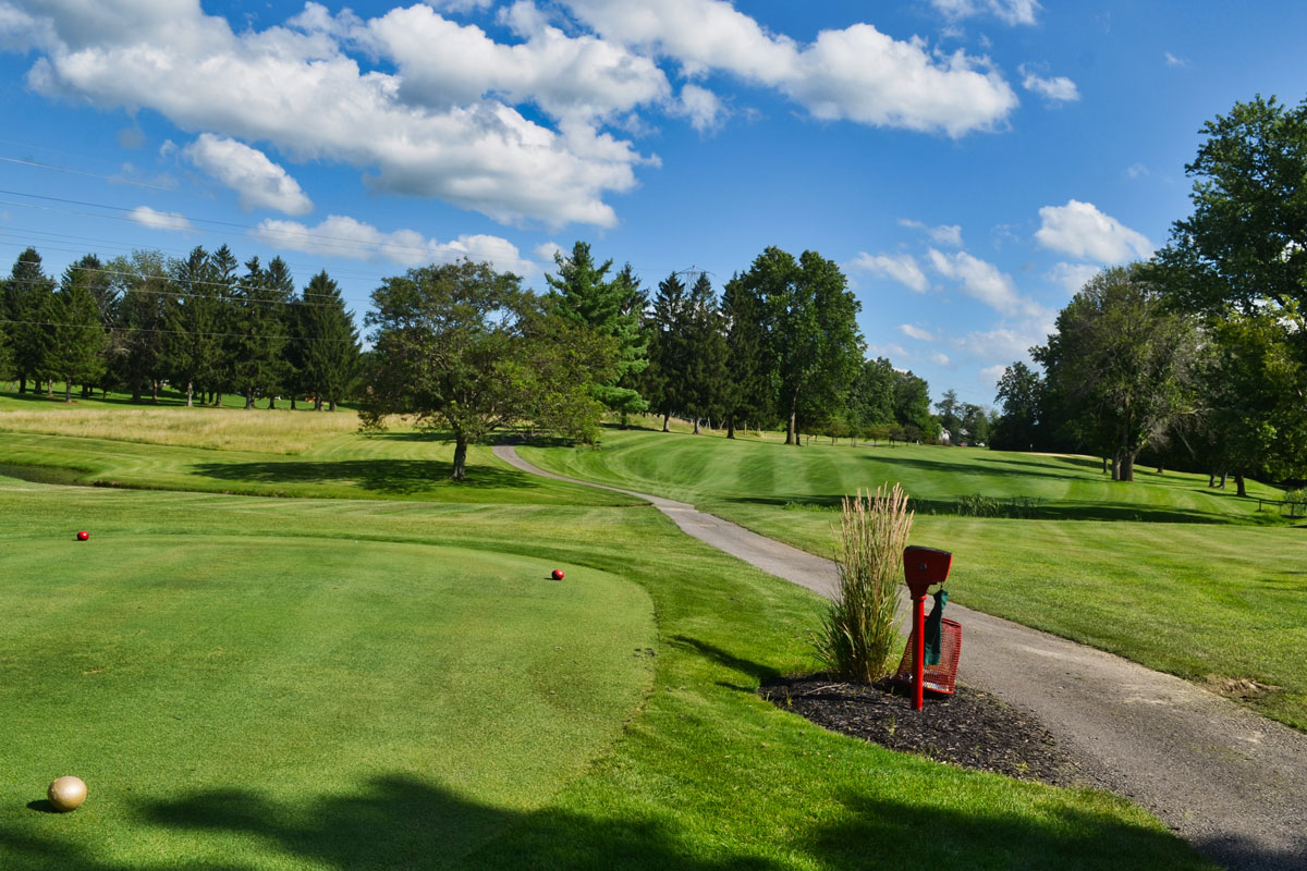 View from the tee box on the golf course