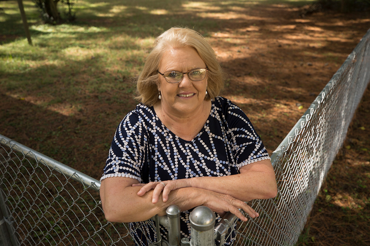 Headshot of Renee Duncan in her yard