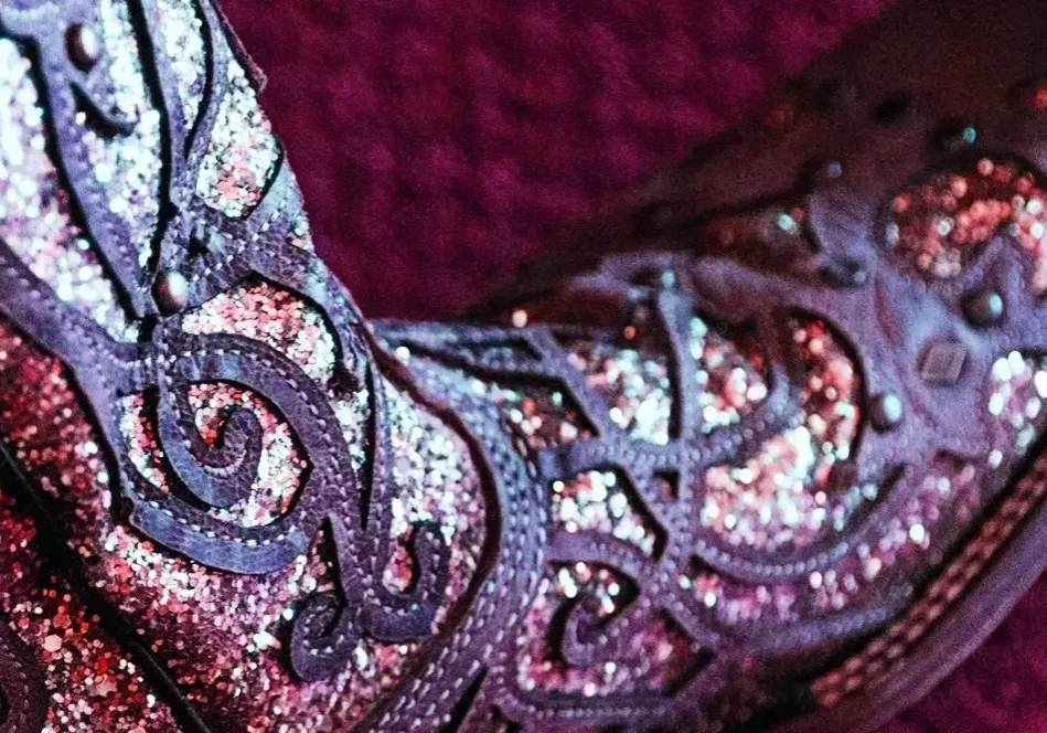 sparkle glitter boots