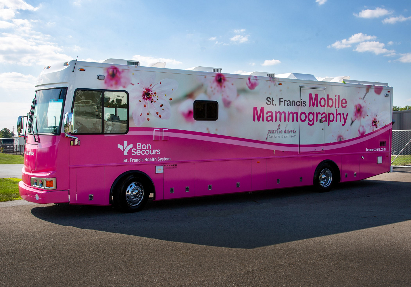 The brand new mobile mammography coach rolling out across Greenville, SC.